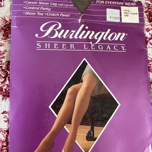 Vintage 80s Deadstock NWT Burlington Sheer Legacy Pantyhose
